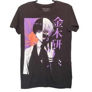 Tokyo Ghoul Graphic T-Shirt Womens Size S Black S/S Shirt Unisex Top